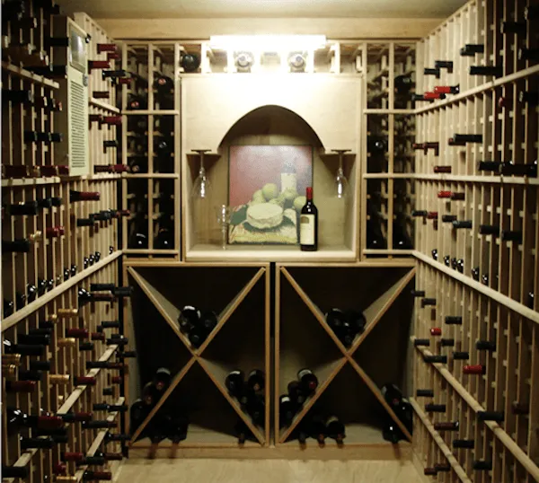 VinoTemp's 1500 Bottle Walk In Wine Vault Luxury Branded