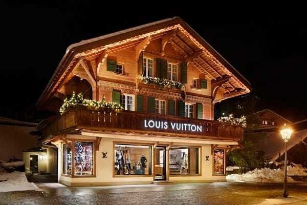 Louis Vuitton Opens a Winter Resort Boutique in Gstaad, Switzerland.