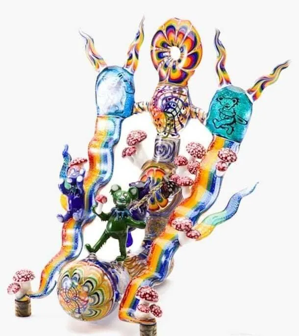 scott Deppe Grateful 4 Mushrooms bubbler scott Deppe Grateful 4 Mushrooms bubbler High End Gear for The Affluent 420er