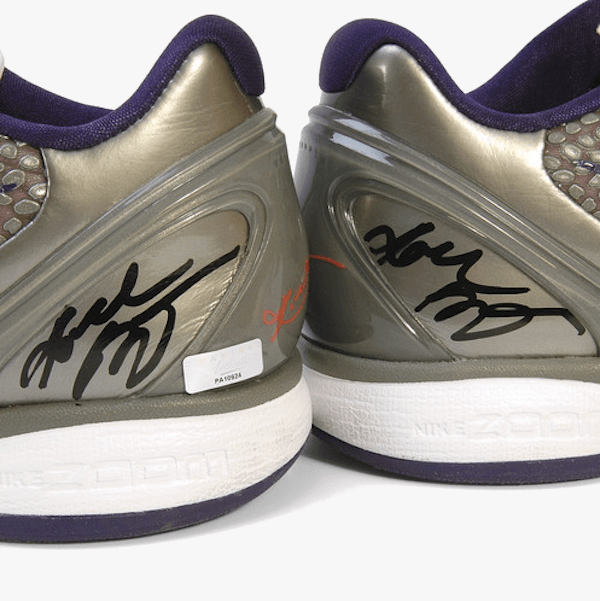 Kobe Bryant Playoff Worn Nikes - Luxury Branded