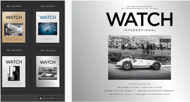 IWC Watch International ipad
